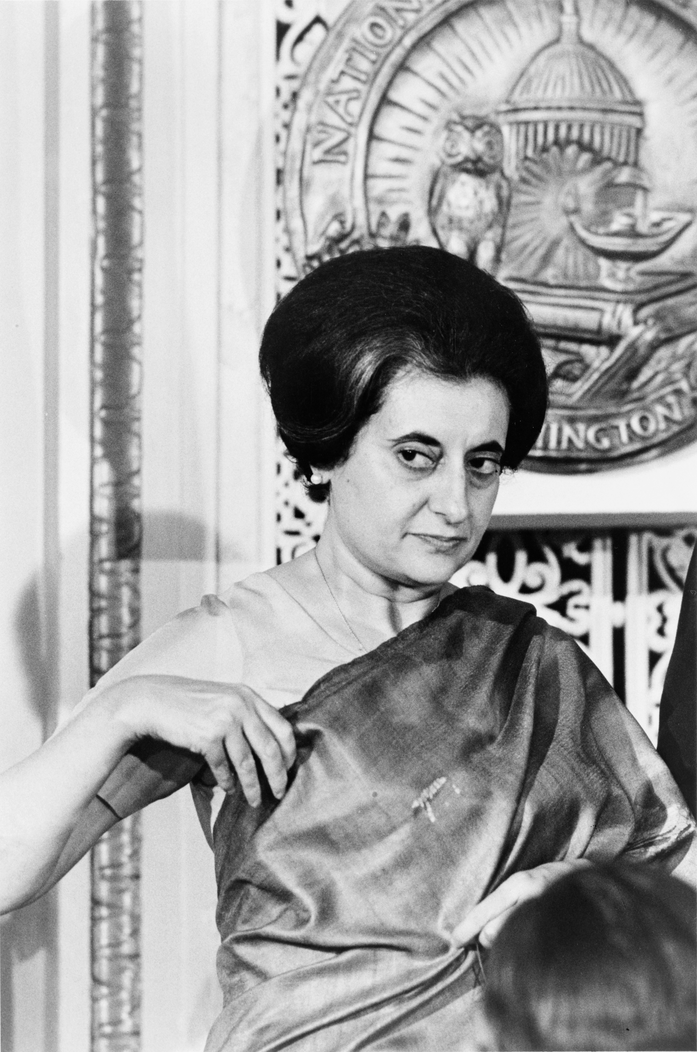 portrait of Indira Gandhi