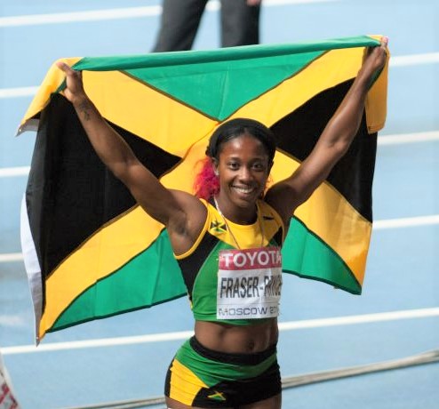 portrait of Shelly-Ann Fraser-Pryce