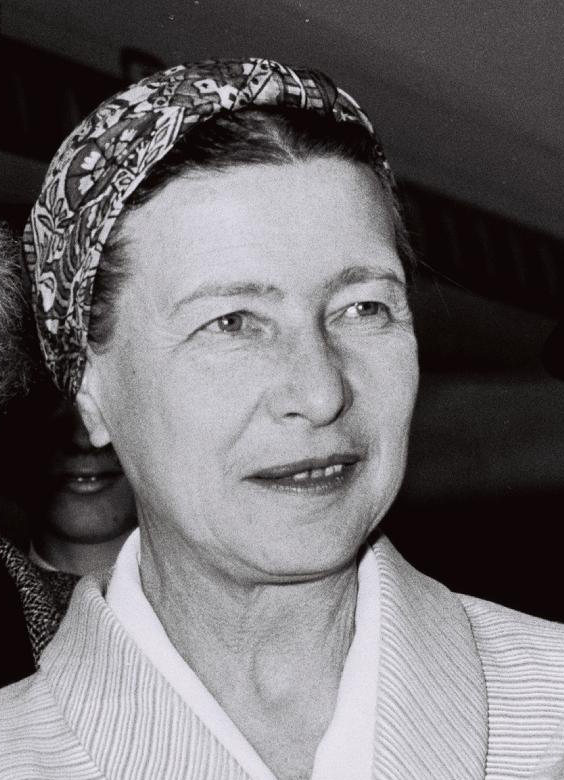 portrait of Simone de Beauvoir